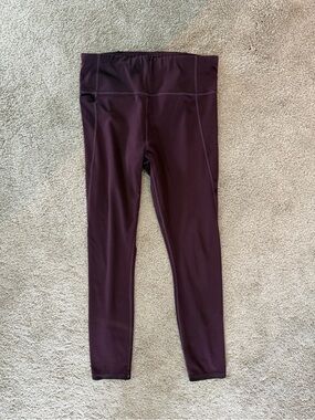 Athleta Burgundy Leggings